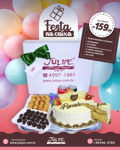 Detalhes do produto Festa na Caixa 